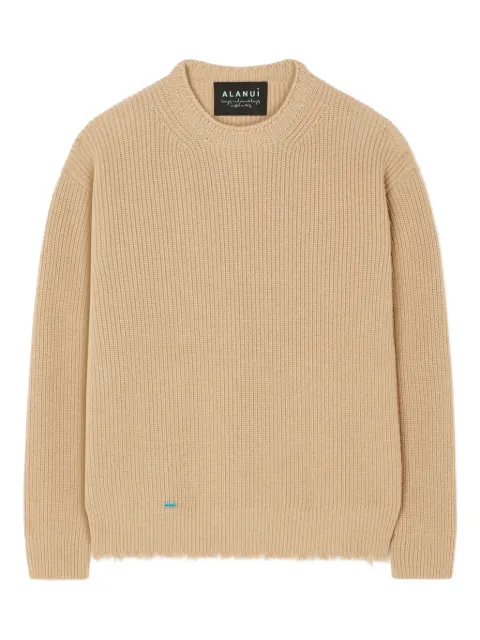 Alanui ribbed frayed sweater