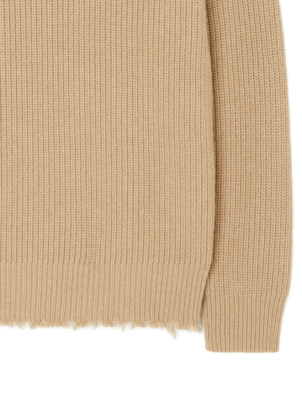 Alanui Gerippter Pullover Mit Fransen In Brown