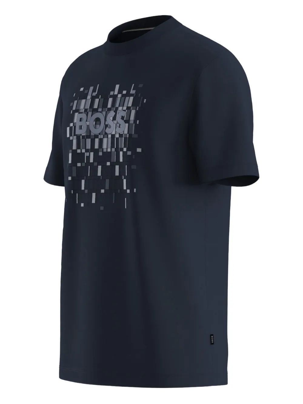 BOSS T-shirt met logoprint Blauw