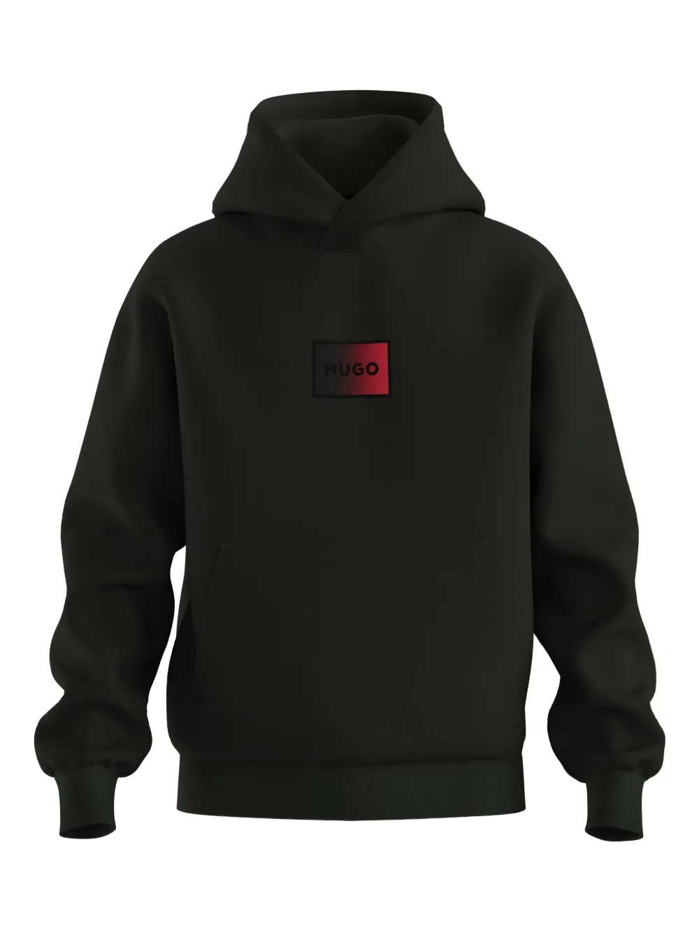 HUGO logo-detail hoodie | Black | Image 1