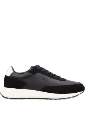 Ferragamo レザースニーカー | ブラック | FARFETCH JP