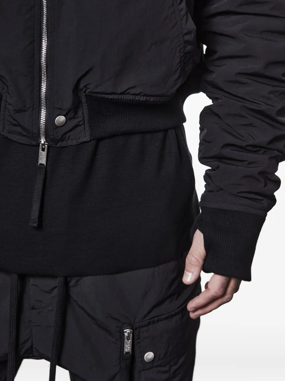 Thom Krom Bomberjack met rits Zwart