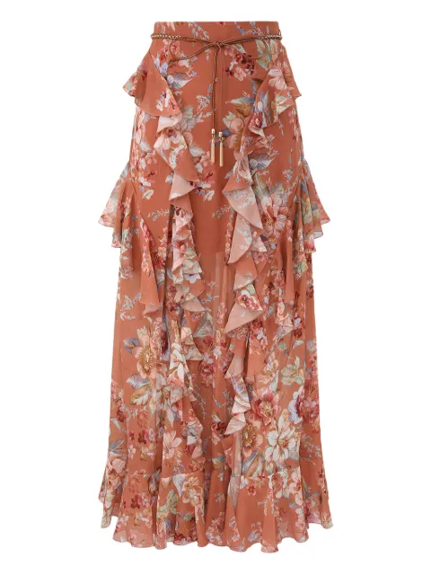 ZIMMERMANN ruffled awakened maxi skirt