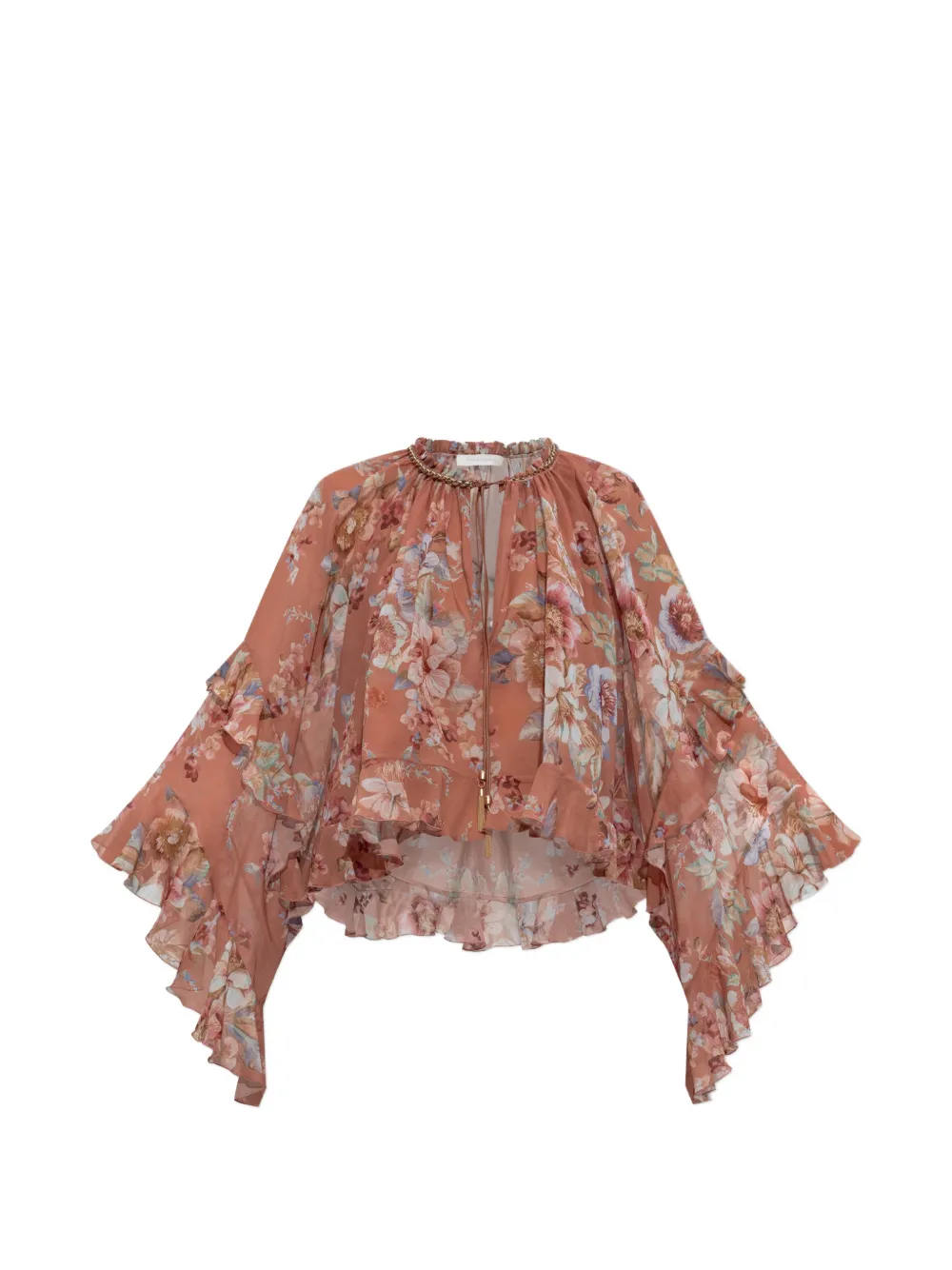 ZIMMERMANN Blusa con ruches - Arancione