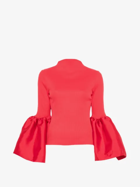 Marques'Almeida flared-cuff mock-neck top