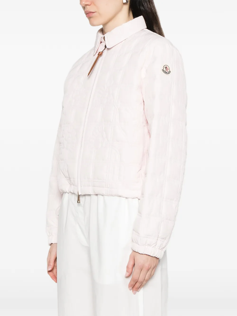  Moncler Collar Zip Jacket - Pink 
