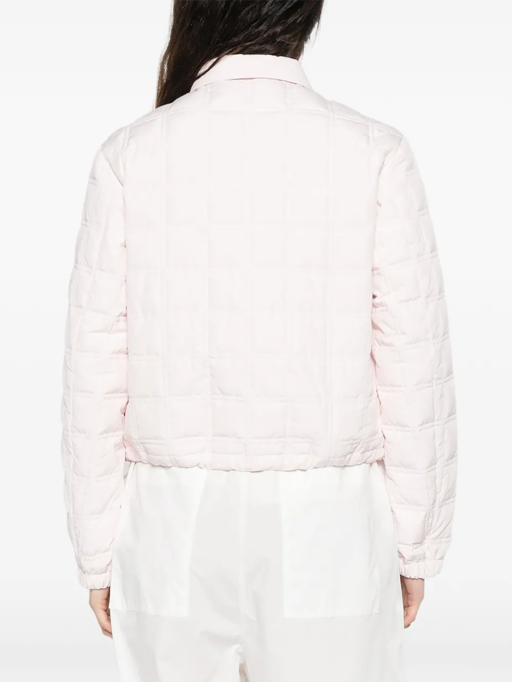 Moncler Jack met kraag en rits Roze