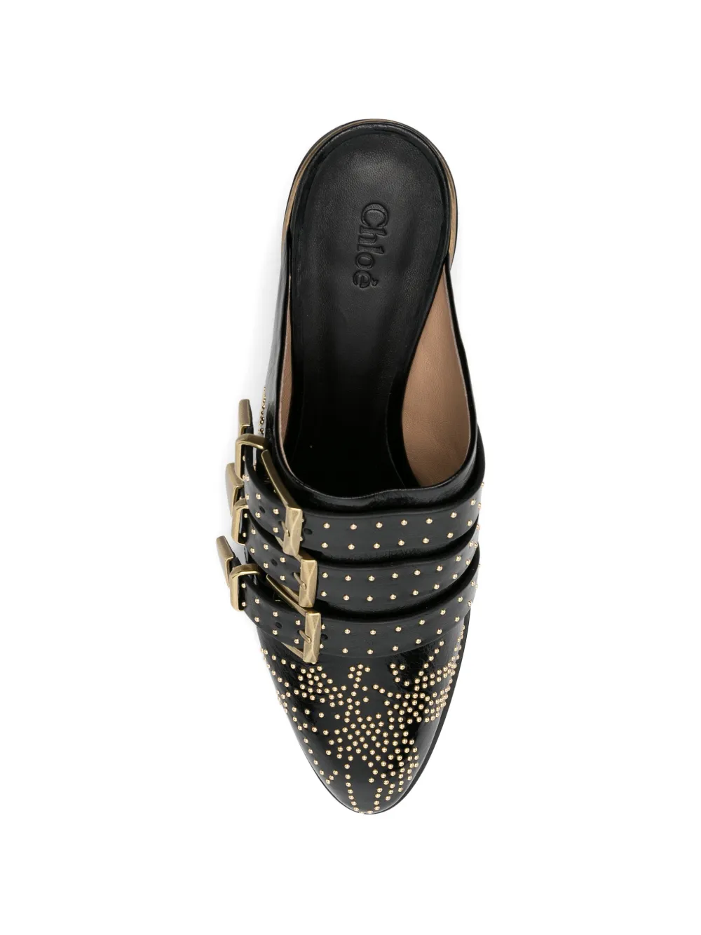 Chloé Susanna studded mules Zwart