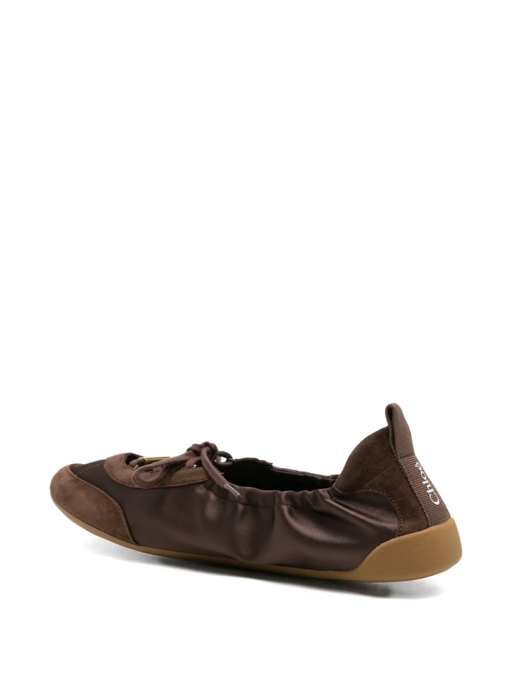 Chloé Kick lace-up ballet falts Bruin