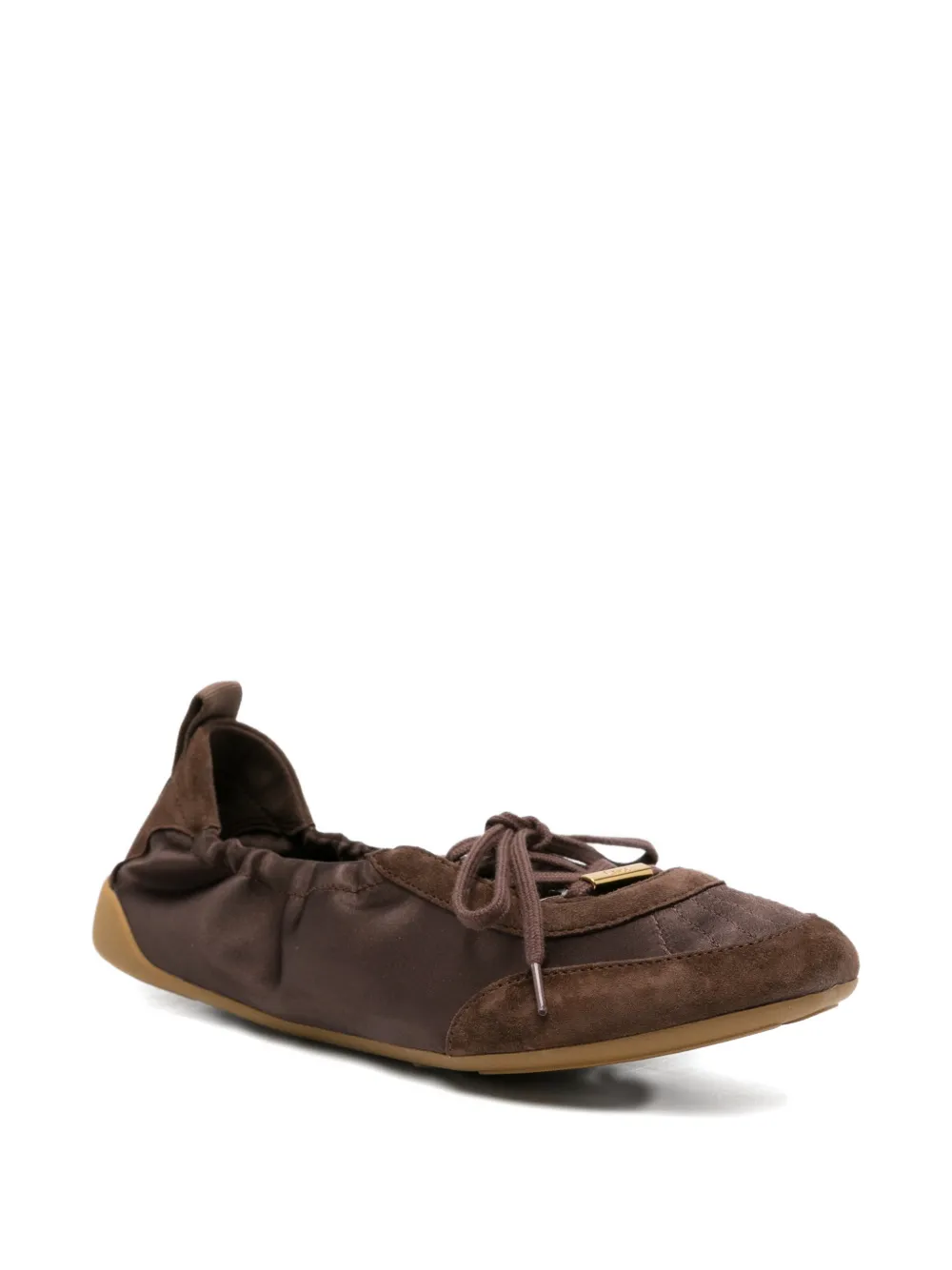 Chloé Kick lace-up ballet falts Bruin