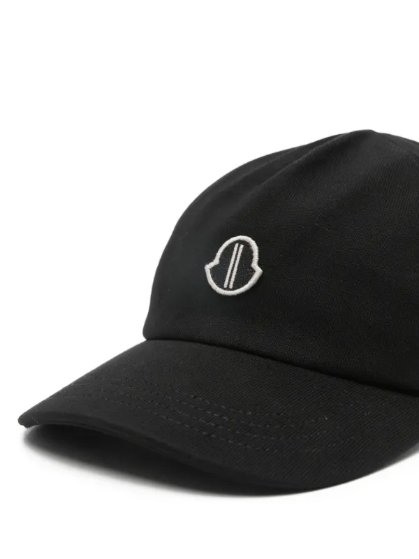 Moncler + Rick Owens ロゴ キャップ | ブラック | FARFETCH JP