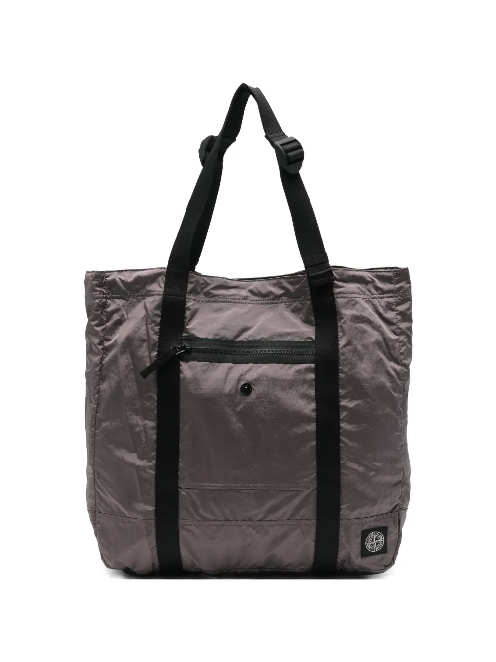 Stone Island logo-detail tote bag - Grigio