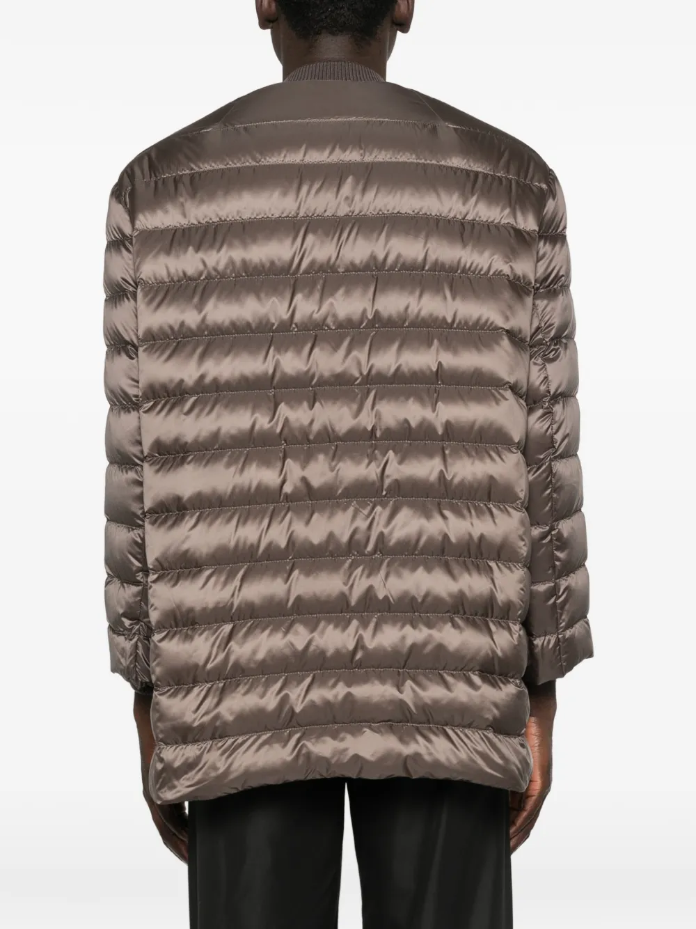 Moncler + Rick Owens Gewatteerd jack met rits Bruin