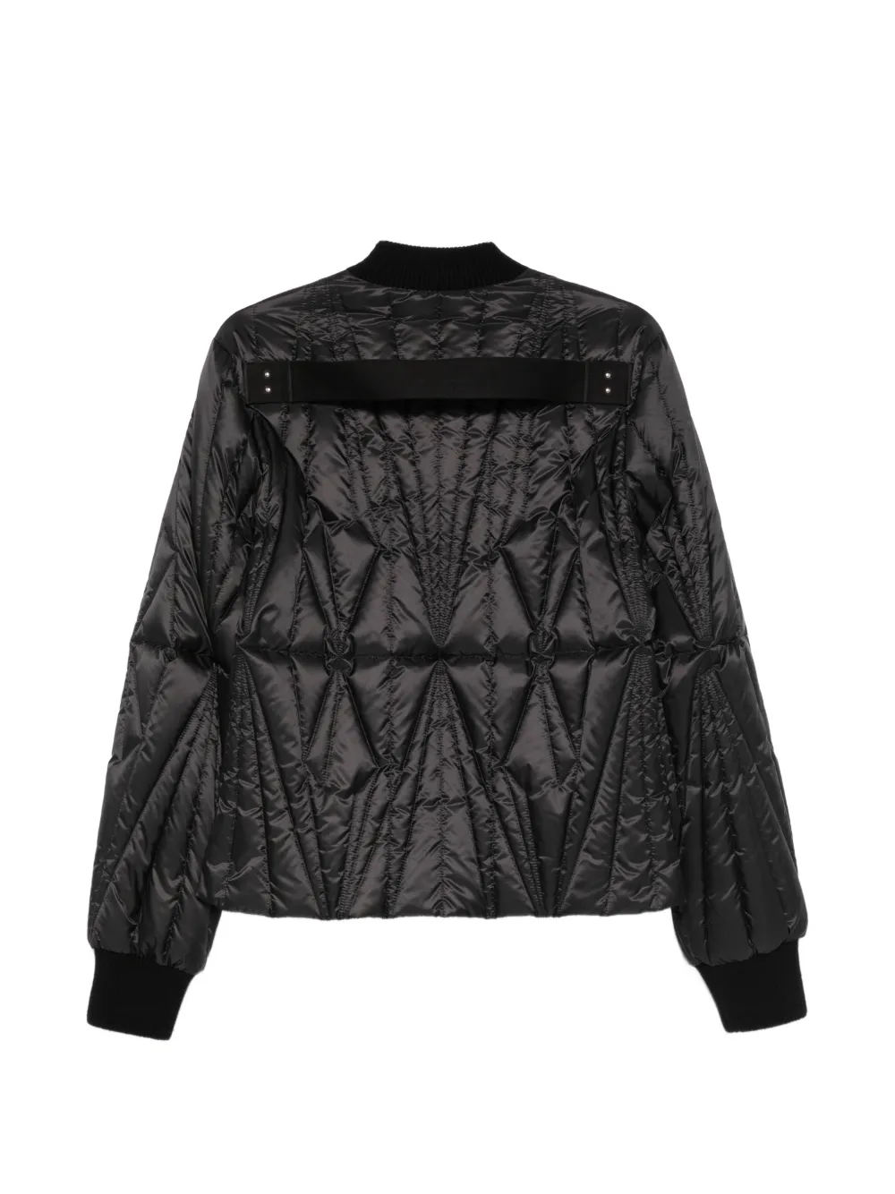 Moncler x Rick Owens Geocamo Flight gewatteerd jack Zwart
