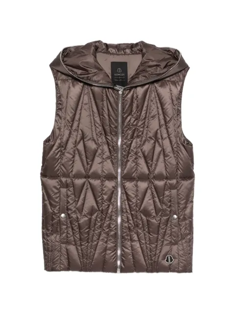 Moncler + Rick Owens hooded ziplock vest