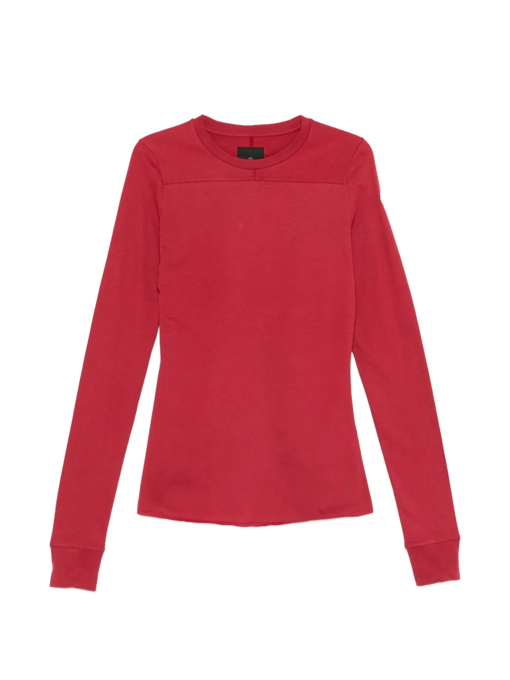 Moncler + Rick Owens T-shirt met geborduurde logopatch Rood