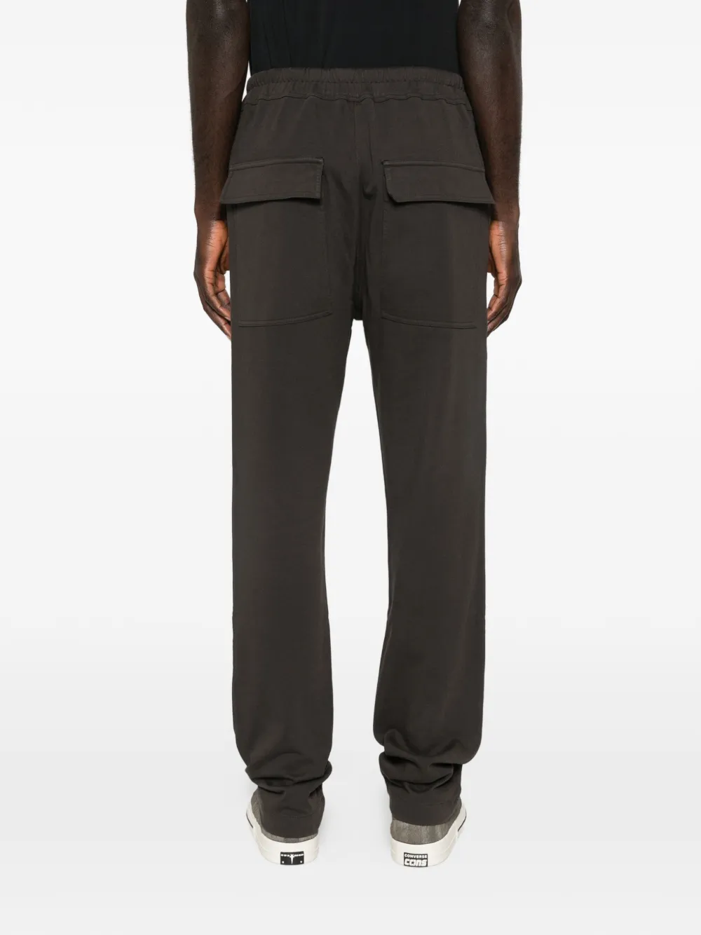 Moncler x Rick Owens Jogger broek met toelopende pijpen en borduurwerk Bruin
