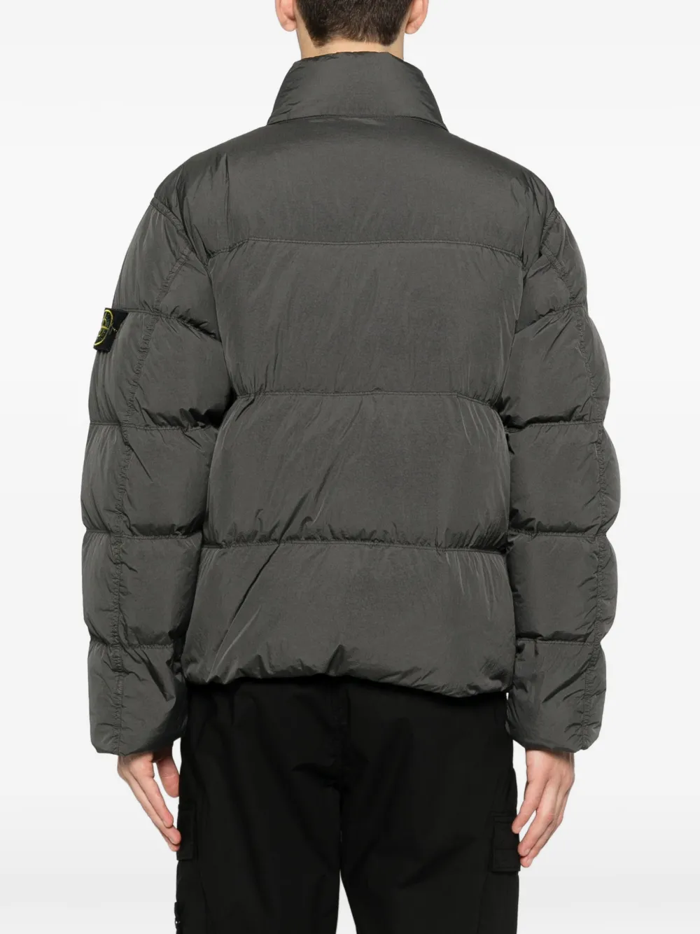 Stone Island Gewatteerd jack met rits Grijs