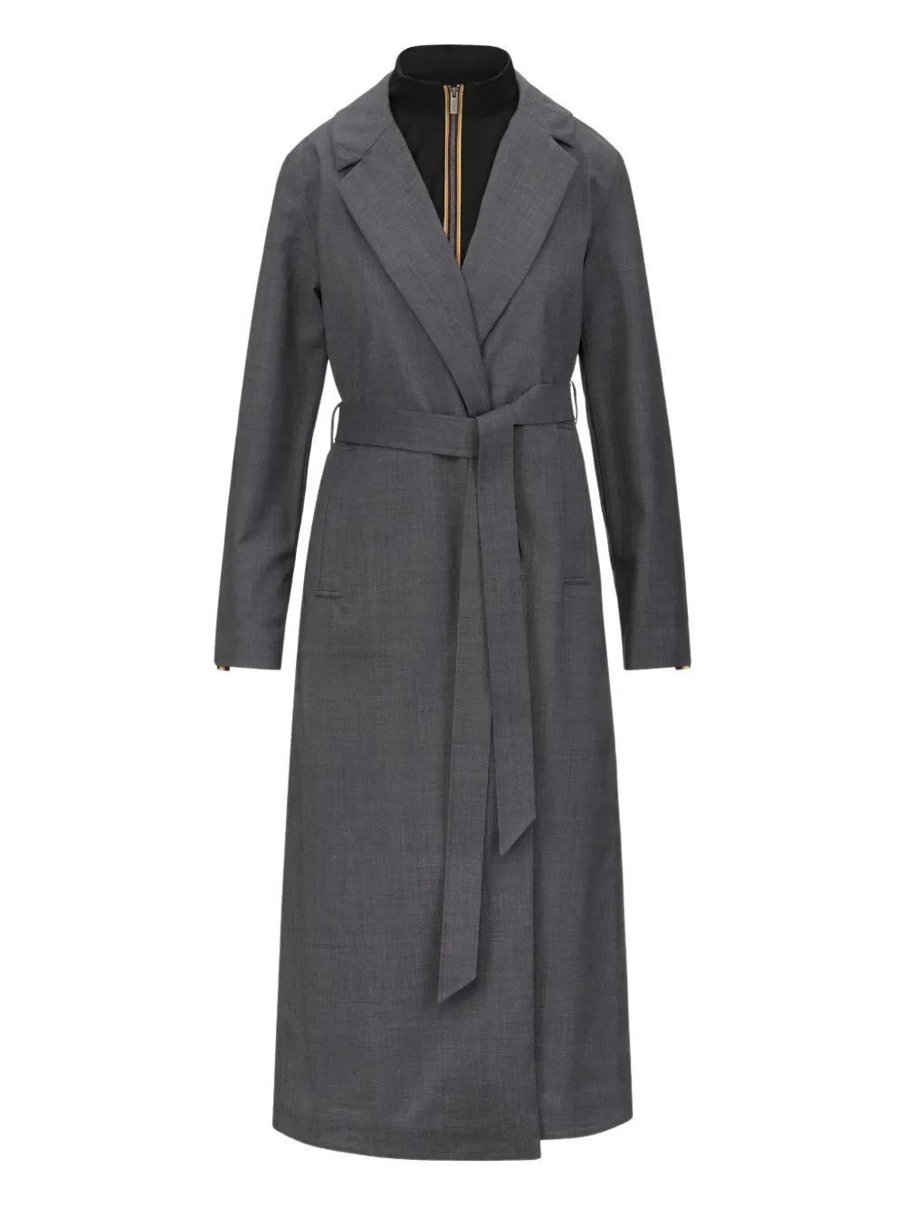 K-Way Jorance belted coat | gris | Image 1