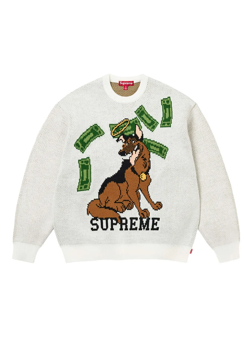 Supreme Maglione All Dogs Go To Heaven - Bianco
