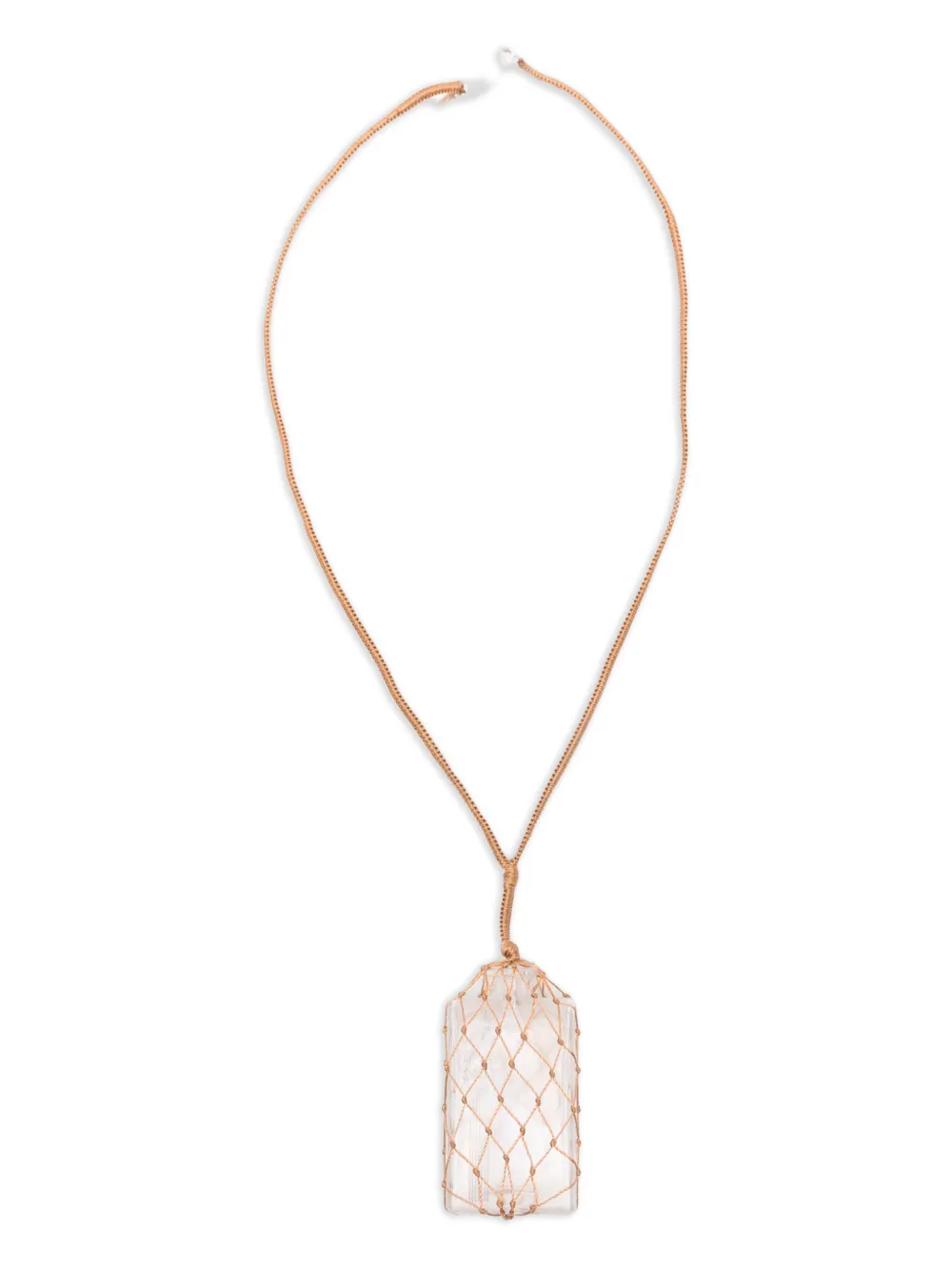 Niccolò Pasqualetti net pendant necklace - Nude