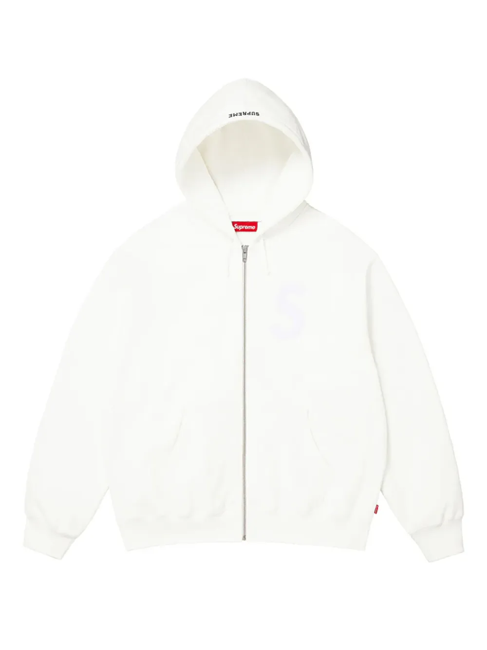 Supreme Kapuzenjacke mit S-Logo - Weiß