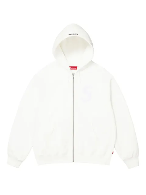 Supreme S logo zip-up hoodie