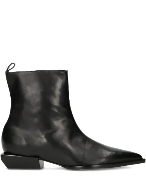 Schutz side-zip leather ankle boots