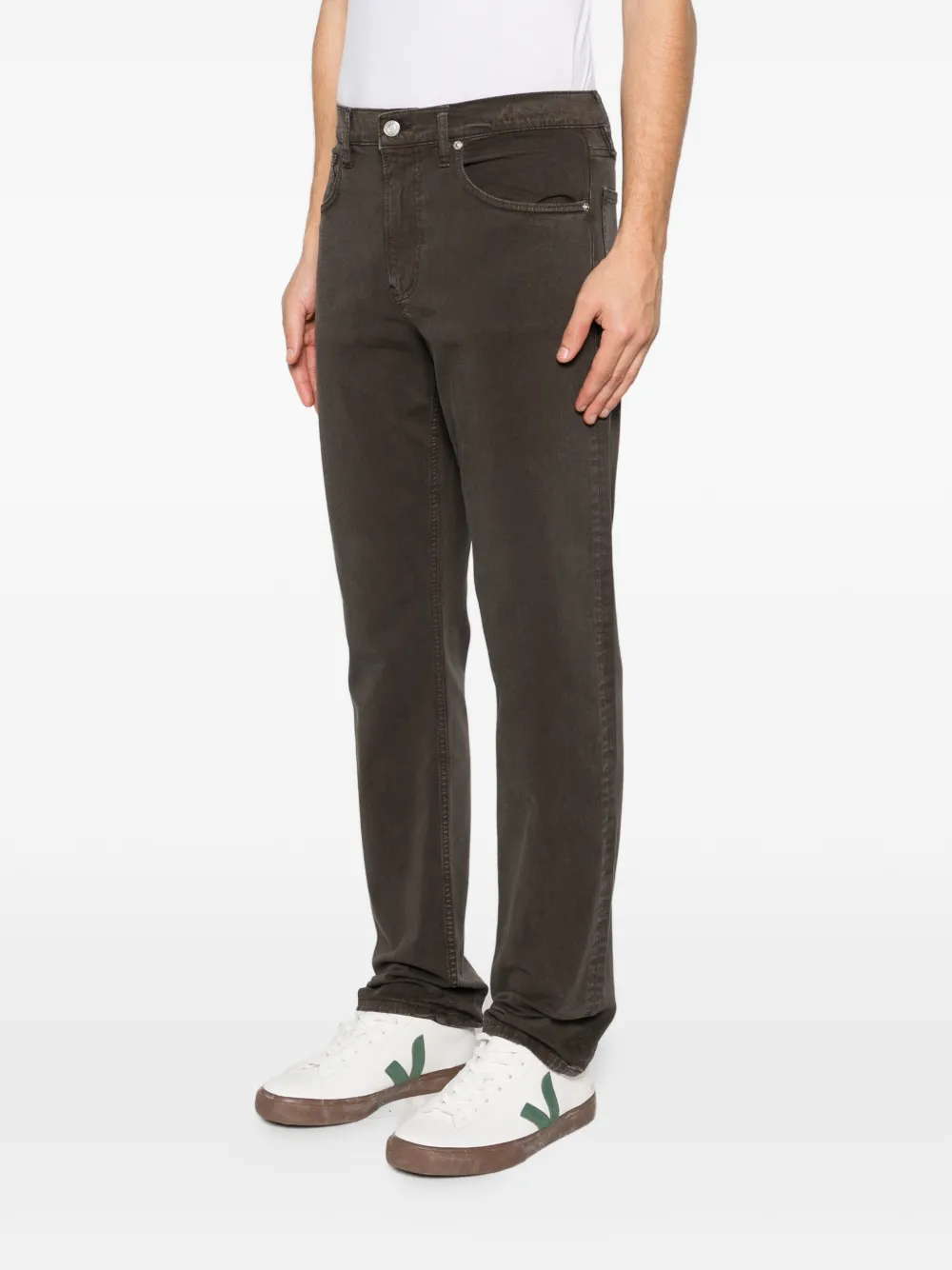  Frame Modern Straight Trousers - Brown 