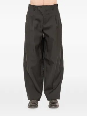 Jan Jan Van Essche triple-pleated loose-fit Trousers | Grey | FARFETCH