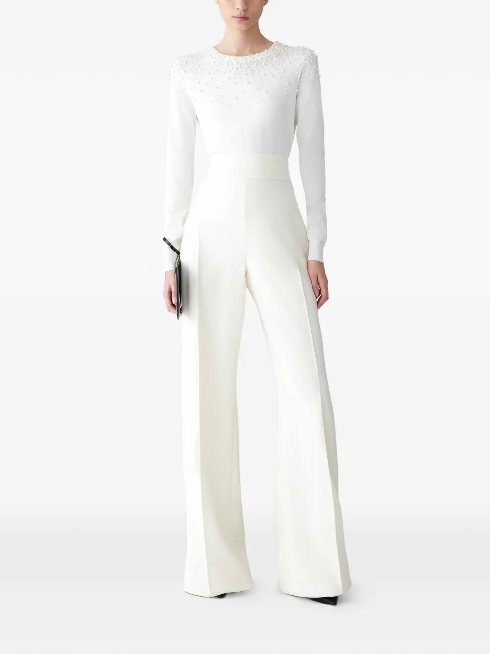 Carolina Herrera Verfraaide top Wit