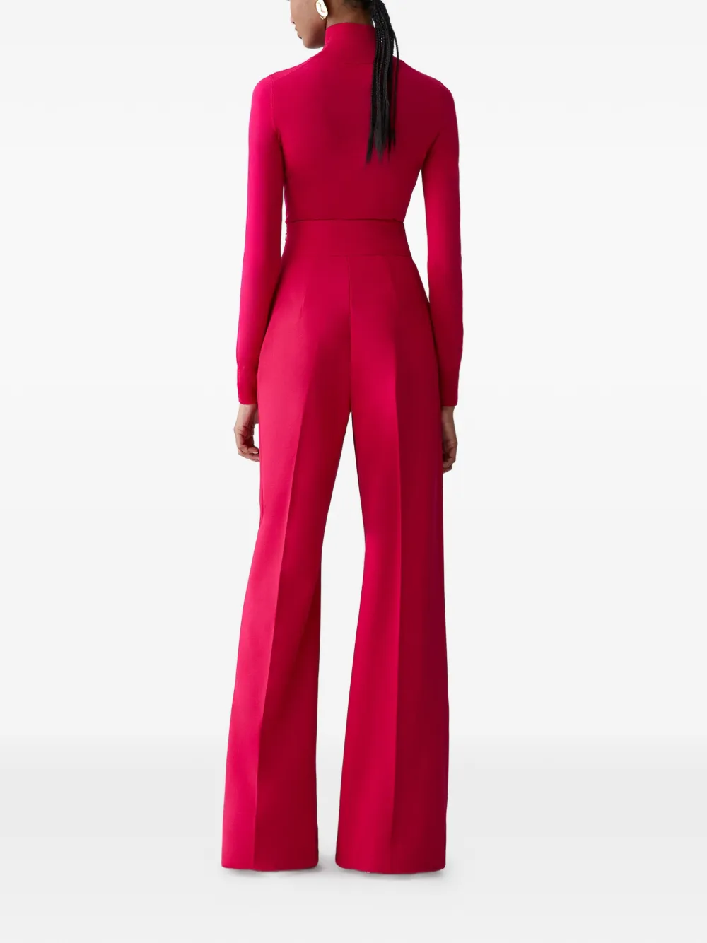  Carolina Herrera Long-sleeve Turtleneck Sweater - Red 