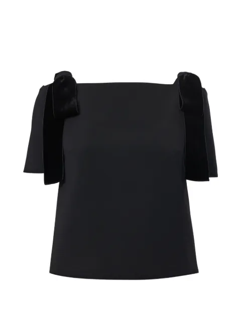 Carolina Herrera short-sleeve bows-detail blouse