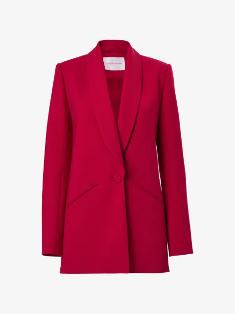 Carolina Herrera blazer à boutonnage simple et col châle