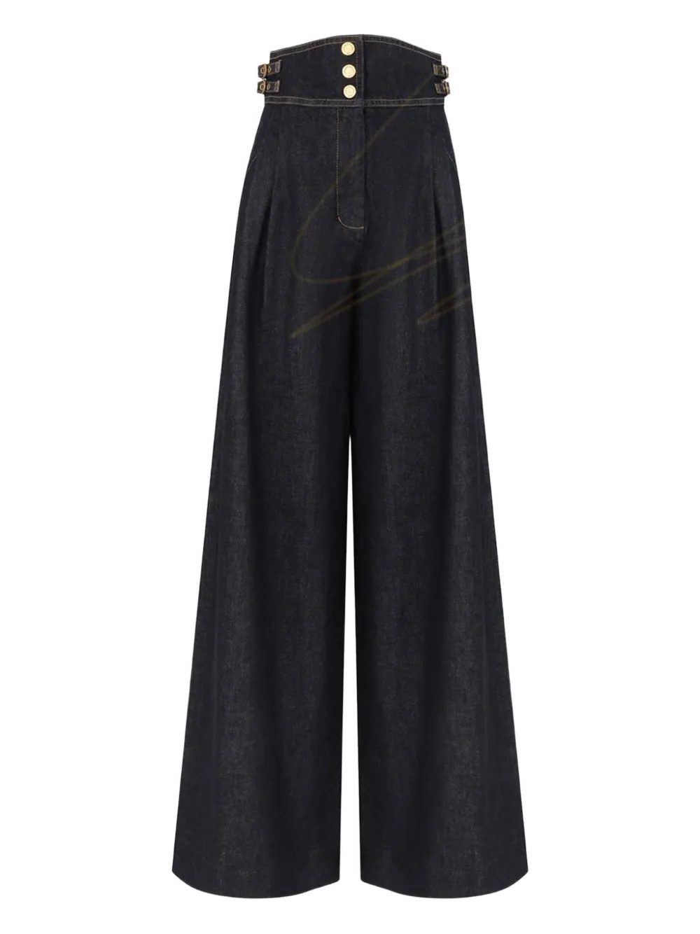 Zimmermann High-waist Rebellion Flared Jeans In Blue