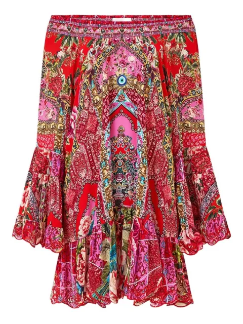 Camilla frill mini dress