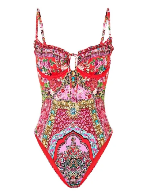 Camilla ruched tie swimsuit