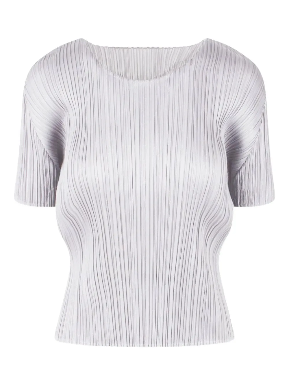 Issey Miyake Pleated Top In White