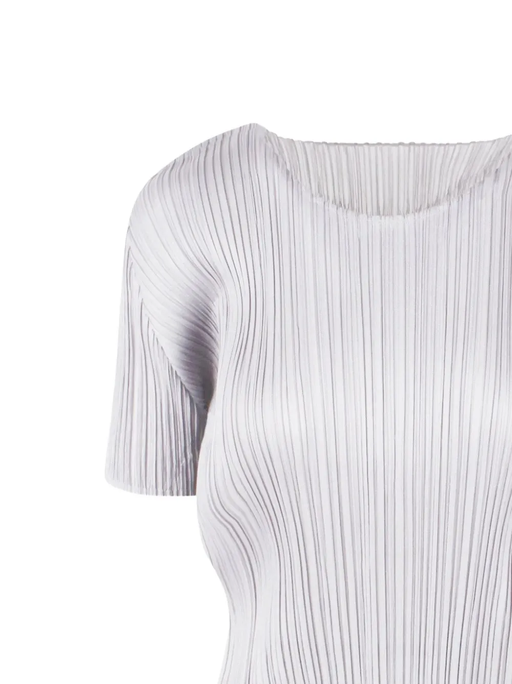 Issey Miyake Pleated Top In White
