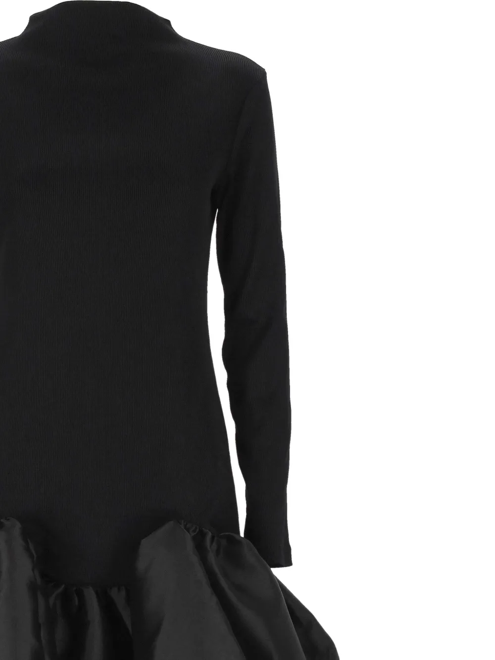 Marques'Almeida Midi-jurk met ruches Zwart