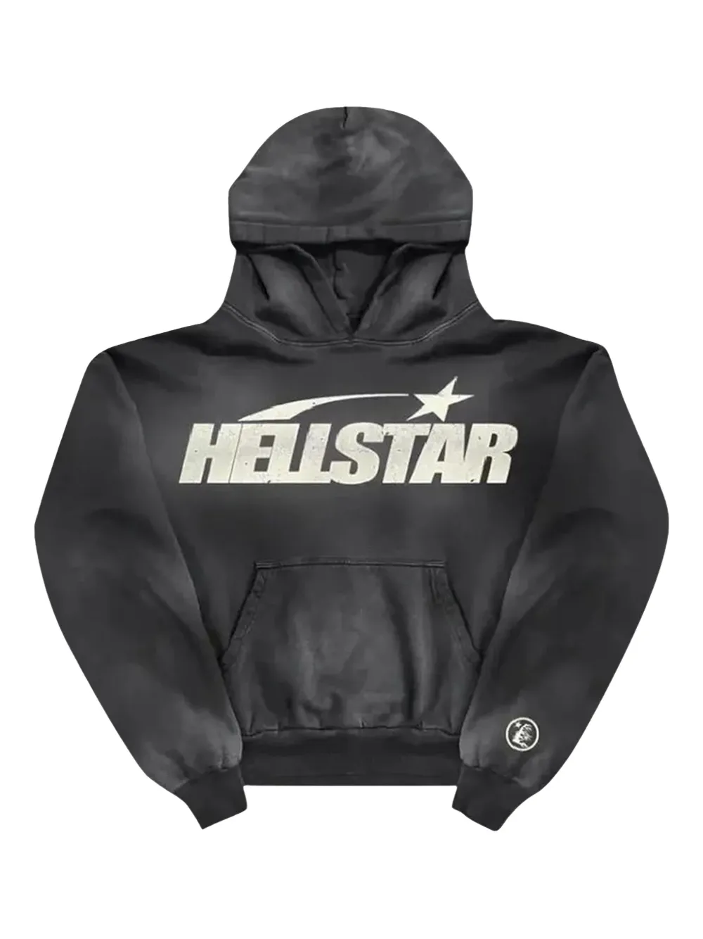 HELLSTAR Uniform logo-print hoodie | Grey | Image 1