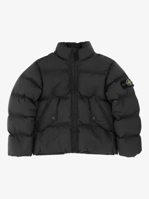 Stone Island Junior logo-badge padded jacket