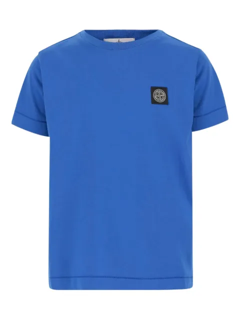 Stone Island Junior playera manga corta con parche del logo