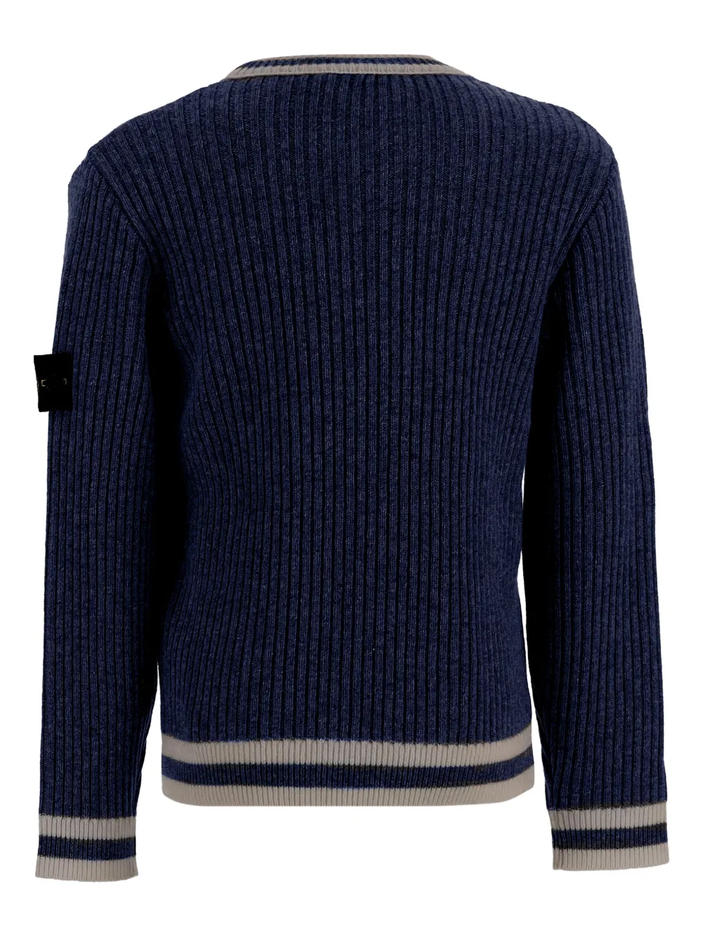 Contrasting Edges Logo Cardigan