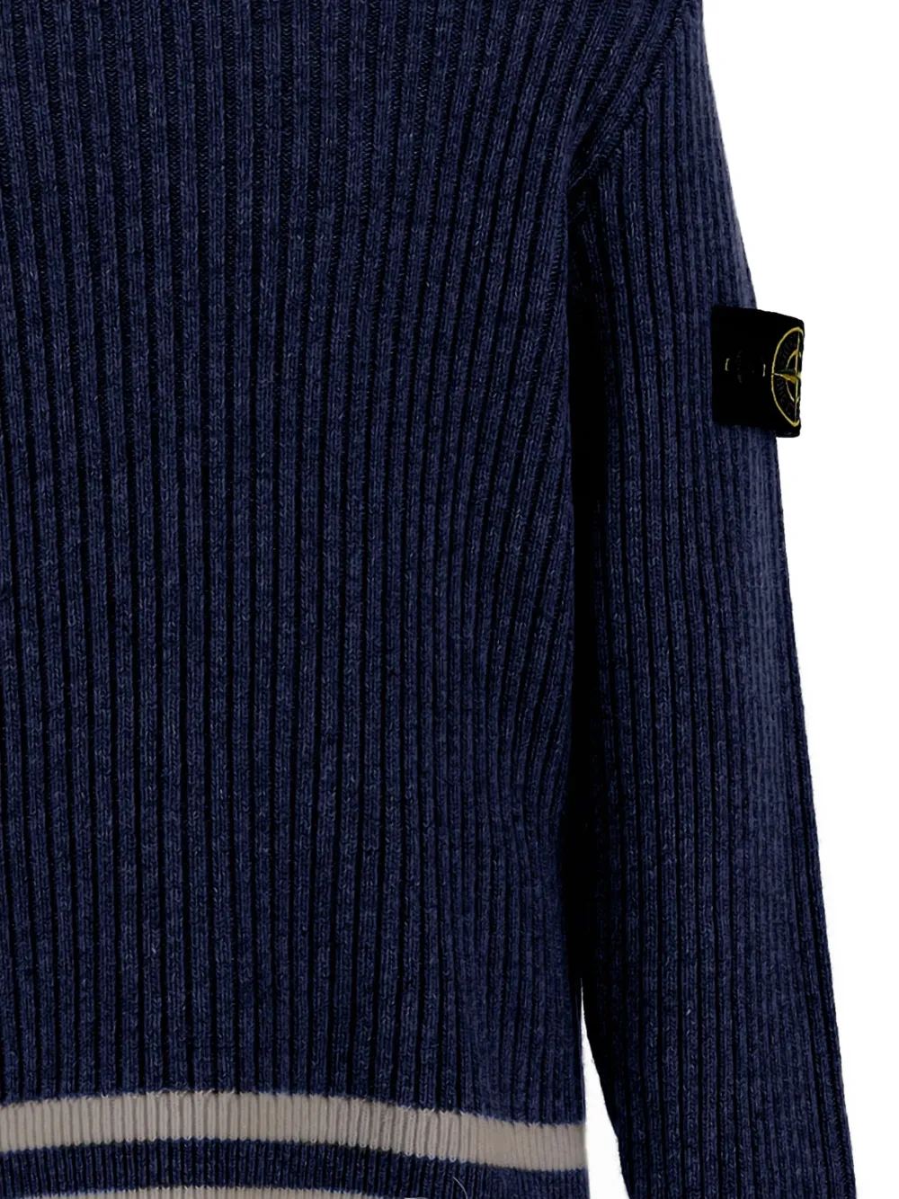 Contrasting Edges Logo Cardigan