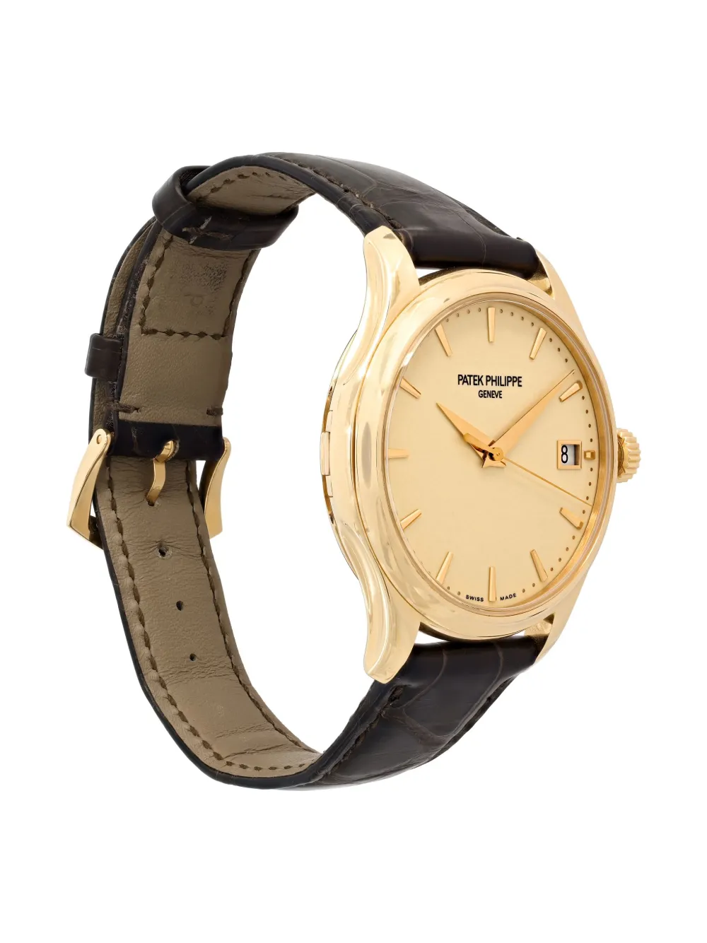 Pre-owned Patek Philippe Calatrava 39mm In Neutral