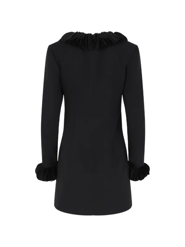 Alexis Tyra Ruffled Mini Dress - Black