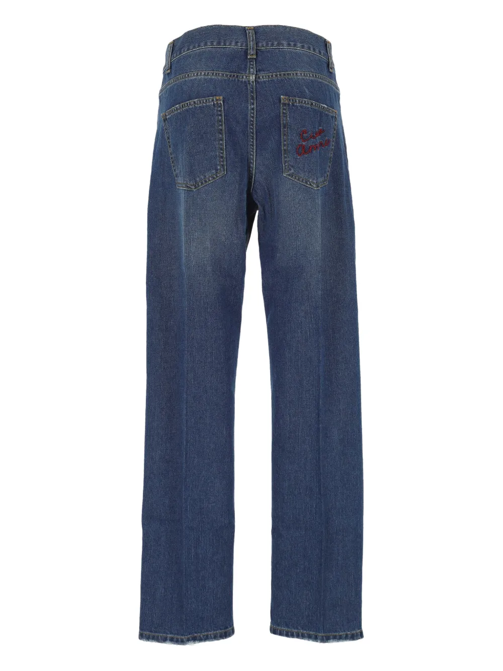 Giada Benincasa embroidered-detail jeans - Blauw