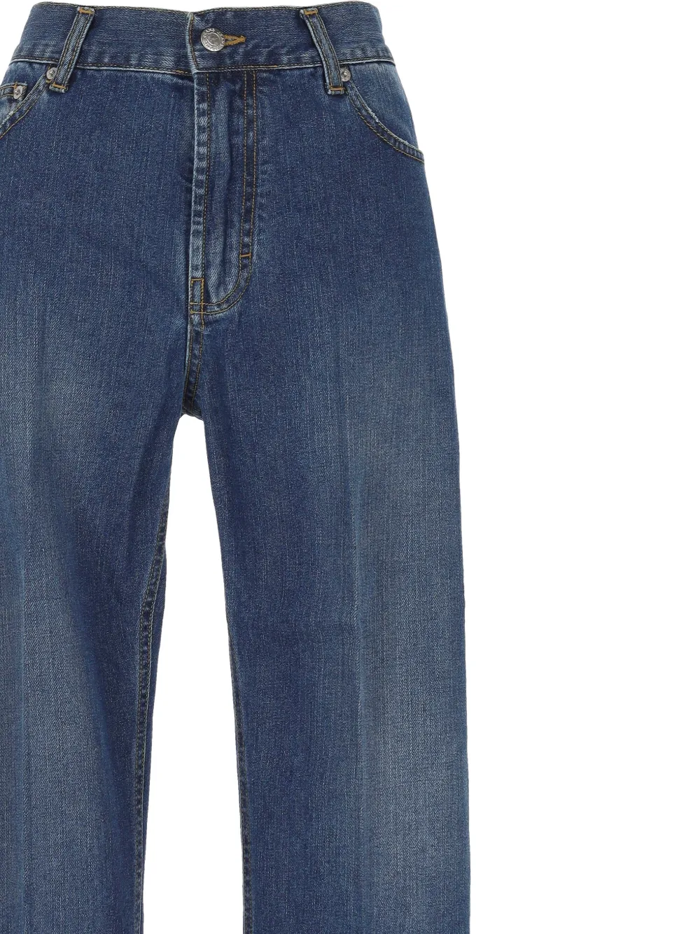 Giada Benincasa Embroidered-detail Jeans In Blue