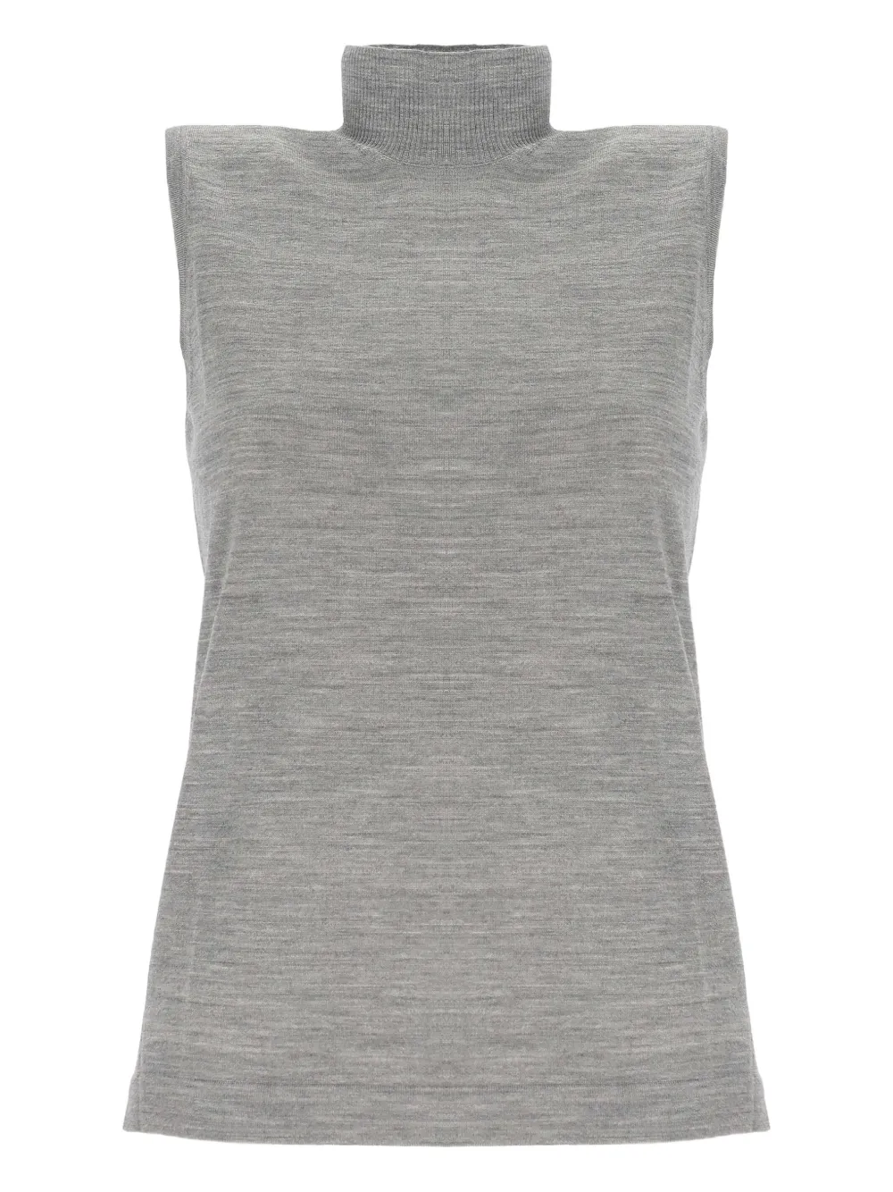 GOES BOTANICAL turtleneck sleeveless sweater | Grey | Image 1